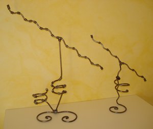 Présentoirs bijoux fer forgé